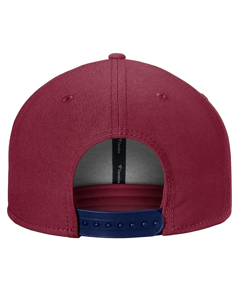 Fanatics Men's Burgundy Colorado Avalanche Fundamental Adjustable Hat