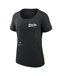 Nike Women's Black Chicago White Sox Authentic Collection Performance Scoop Neck T-Shirt