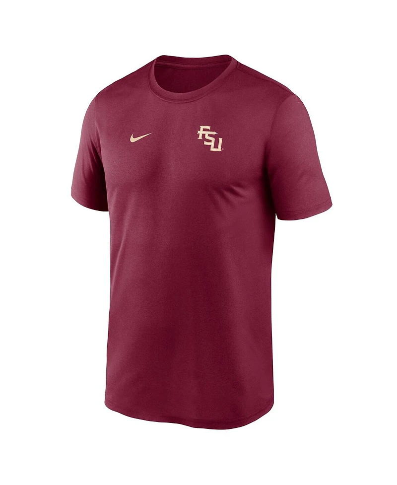 Nike Men's Garnet Florida State Seminoles 2025 Sideline Small Logo Legend Performance T-Shirt