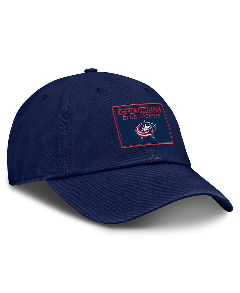 Fanatics Men's Navy Columbus Blue Jackets Authentic Pro Prime Adjustable Hat