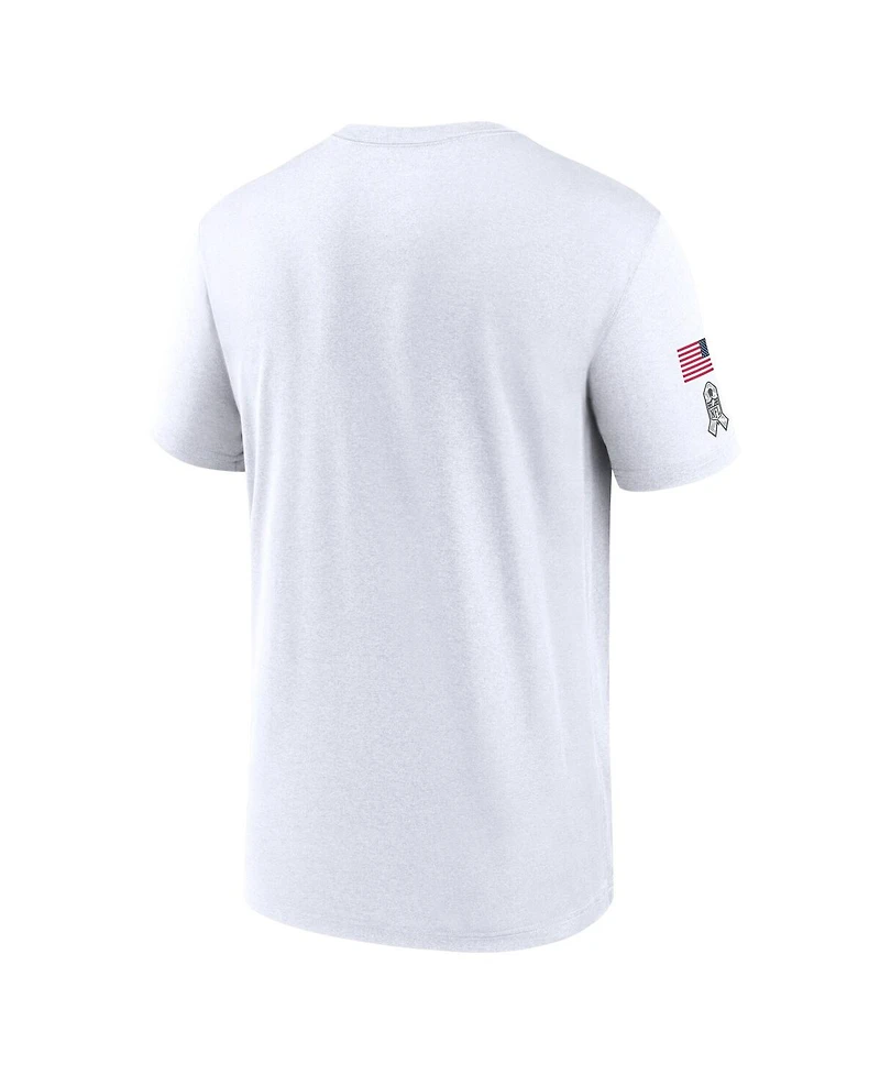 Nike Men's White Cleveland Browns 2024 Salute to Service Legend Performance T-Shirt