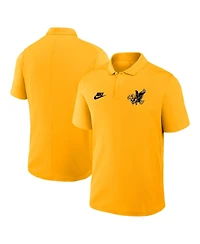 Nike Men's Gold Iowa Hawkeyes Primetime Victory Legacy Vault Logo Performance Polo Shirt