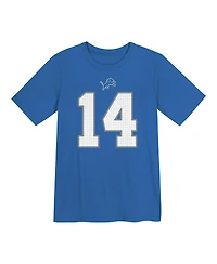 Nike Preschool Amon-Ra St. Brown Blue Detroit Lions Player Name Number T-Shirt