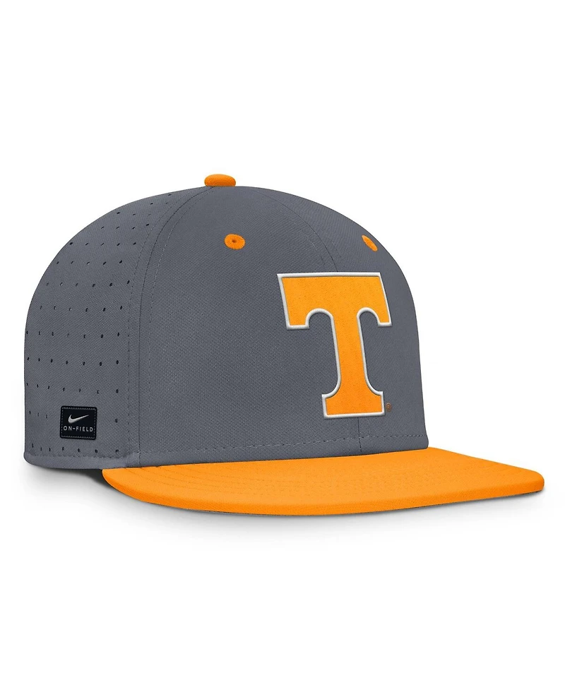 Nike Men's Gray Tennessee Volunteers On-Field Dugout True Performance Fitted Hat