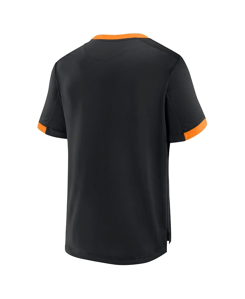 Fanatics Men's Black Houston Dynamo Fc Stoppage Time Striker T-Shirt