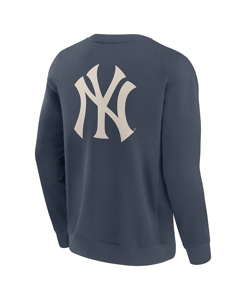 Fanatics Men's Blue New York Yankees Elements Future Ground Lettering Pullover Sweatshirt