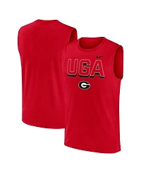 Nike Men's Red Georgia Bulldogs Primetime Tricode Legend Performance Tank Top
