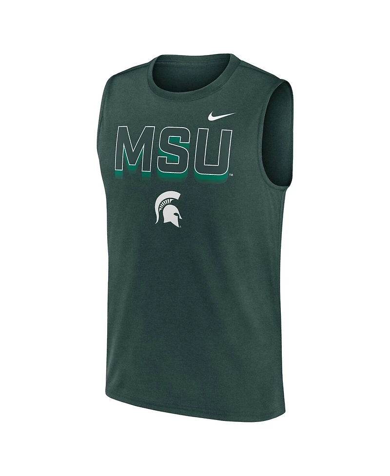 Nike Men's Green Michigan State Spartans Primetime Tricode Legend Performance Tank Top