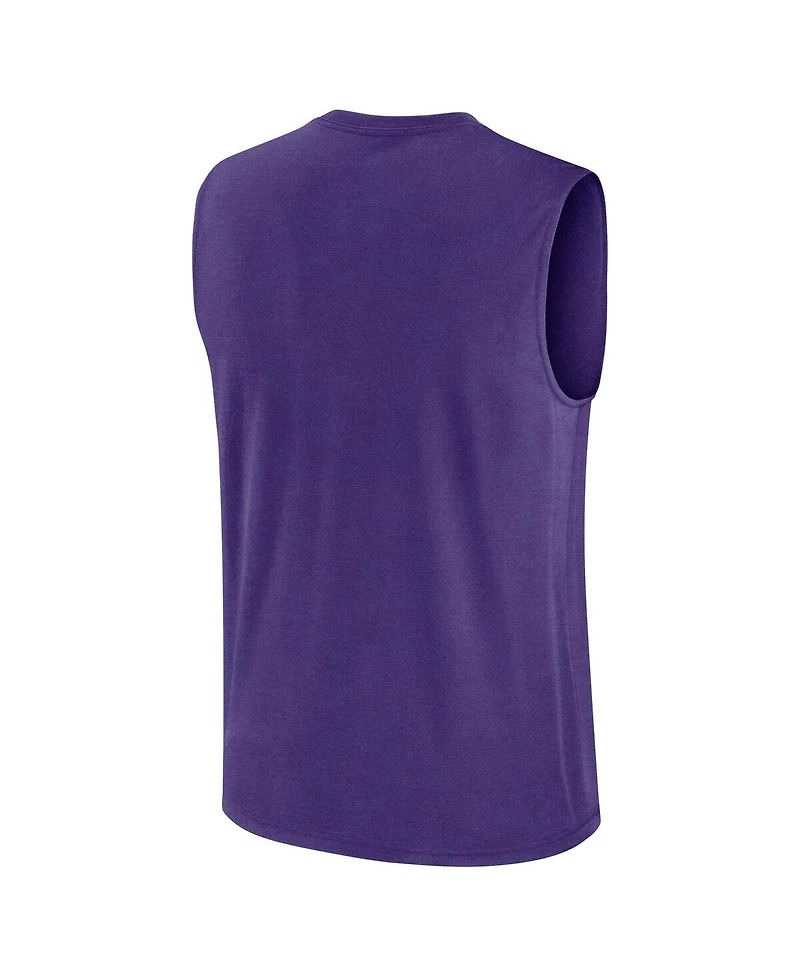 Nike Men's Purple Lsu Tigers Primetime Tricode Legend Performance Tank Top
