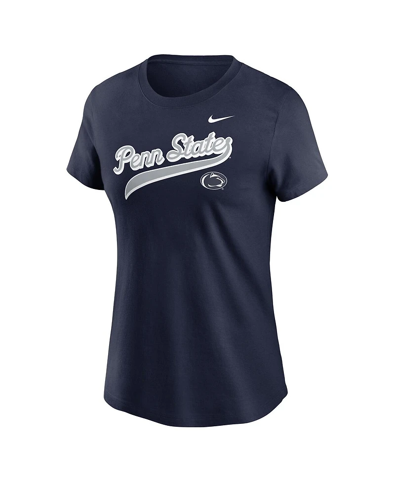 Nike Women's Navy Penn State Nittany Lions Local Script T-Shirt