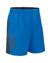 Nike Men's Blue Detroit Lions Woven Victory Performance Shorts