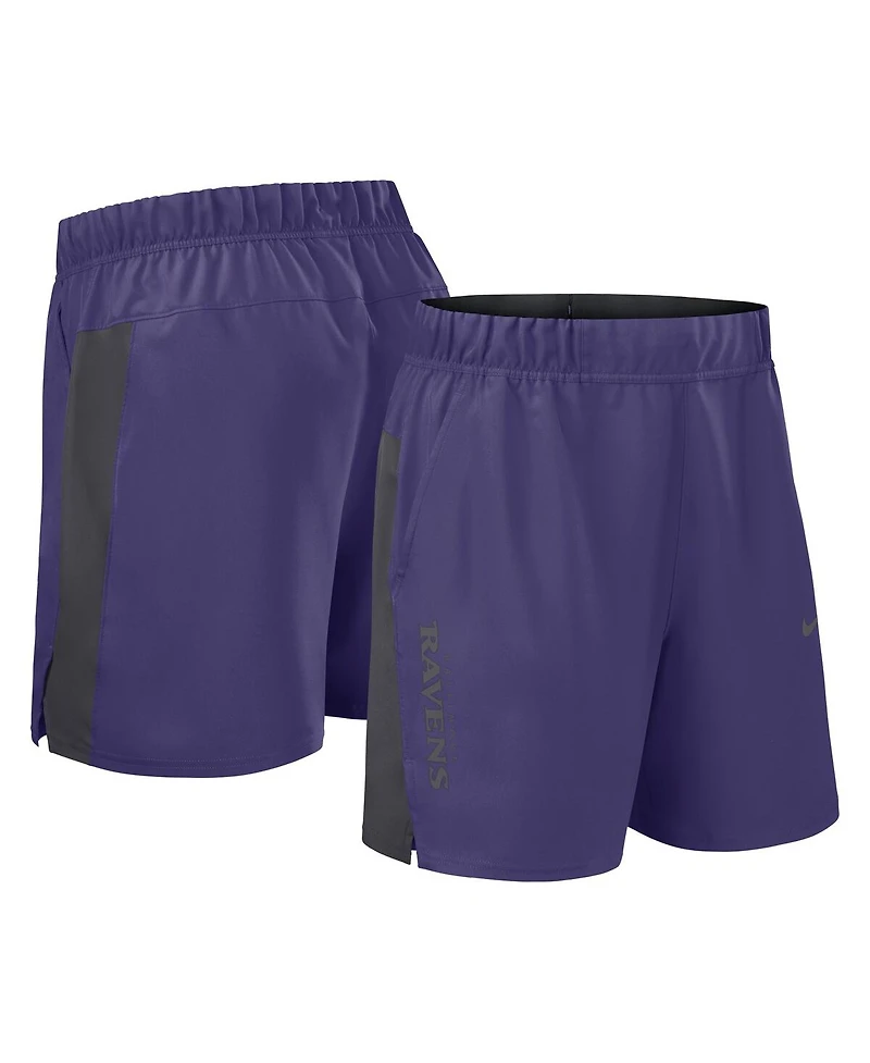 Nike Men's Purple Baltimore Ravens Woven Victory Performance Shorts