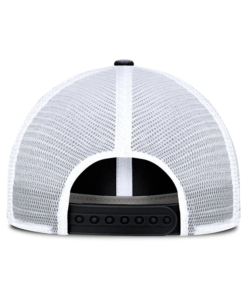 Fanatics Men's Black/White Boston Bruins Averie Trucker Adjustable Hat