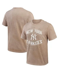 Fanatics Men's Tan New York Yankees Sun Faded T-Shirt