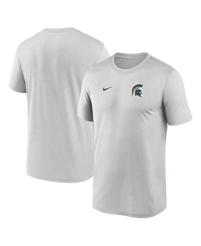 Nike Men's Gray Michigan State Spartans 2025 Sideline Small Logo Legend Performance T-Shirt