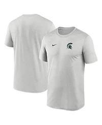 Nike Men's Gray Michigan State Spartans 2025 Sideline Small Logo Legend Performance T-Shirt