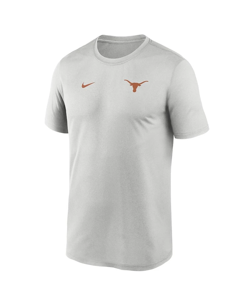 Nike Men's Gray Texas Longhorns 2025 Sideline Small Logo Legend Performance T-Shirt