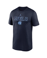Jordan Men's Navy North Carolina Tar Heels 2025 Sideline Legend Performance T-Shirt