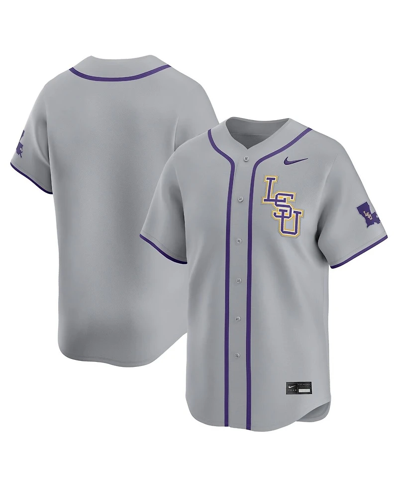 Nike Men's Gray Lsu Tigers Limited Road Wordmark Jersey