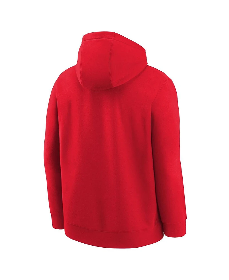 Nike Big Boys and Girls Red Wnba Logo Essential Team Pullover Hoodie