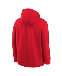 Nike Big Boys and Girls Red Wnba Logo Essential Team Pullover Hoodie