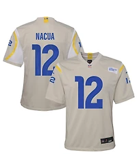 Nike Big Boys and Girls Puka Nacua Bone Los Angeles Rams Game Player Jersey