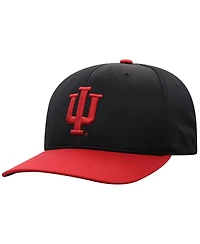 Top of the World Men's Black Indiana Hoosiers Reflex Fitted Hat