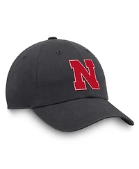 Top of the World Men's Heather Charcoal Nebraska Huskers Champ Adjustable Hat