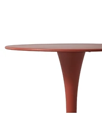 23.5" Round Outdoor Indoor Metal Cocktail Dining Table