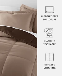 ienjoy Home All Season Lightweight Down Alternative Reversible -Pc. Comforter Set