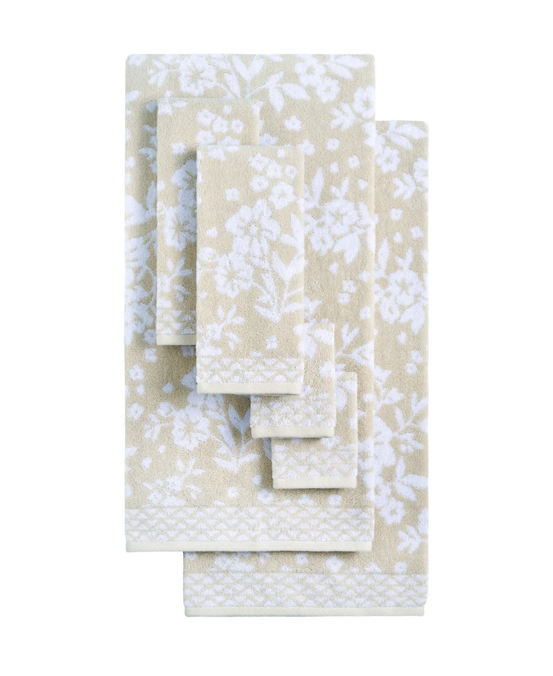 Lucky Brand Folk Floral Cotton 6-Pc. Bath Towel Set