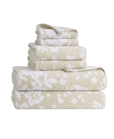 Lucky Brand Folk Floral Cotton 6-Pc. Bath Towel Set
