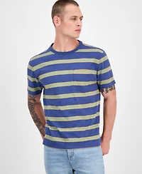 Sun + Stone Men's Cambridge Short Sleeve Crewneck Striped T-Shirt, Exclusively at Macy's