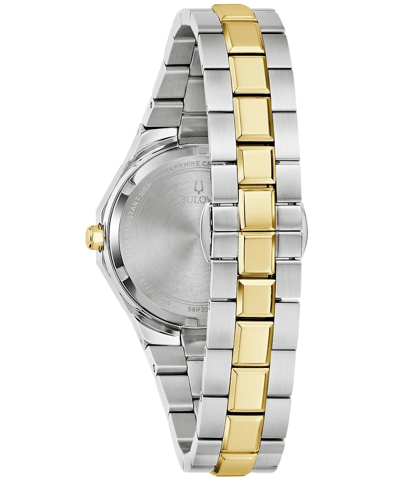 Bulova Women's Prestige Diamond Accent Two-Tone Stainless Steel Bracelet Watch 32mm