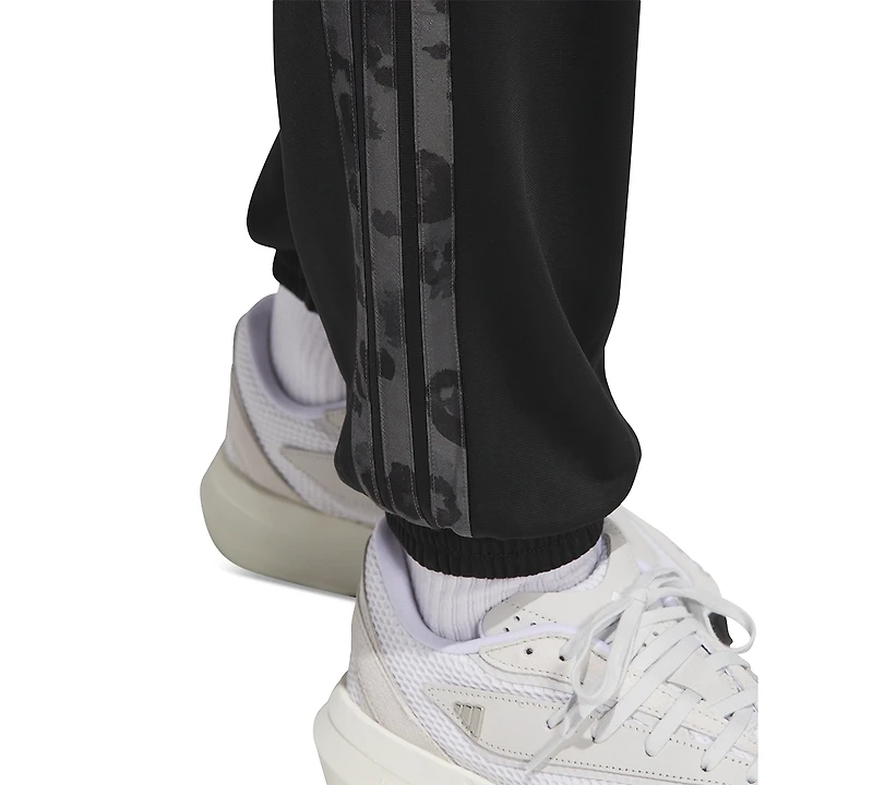 adidas Women's Animal-Print 3-Stripes Tricot Pants