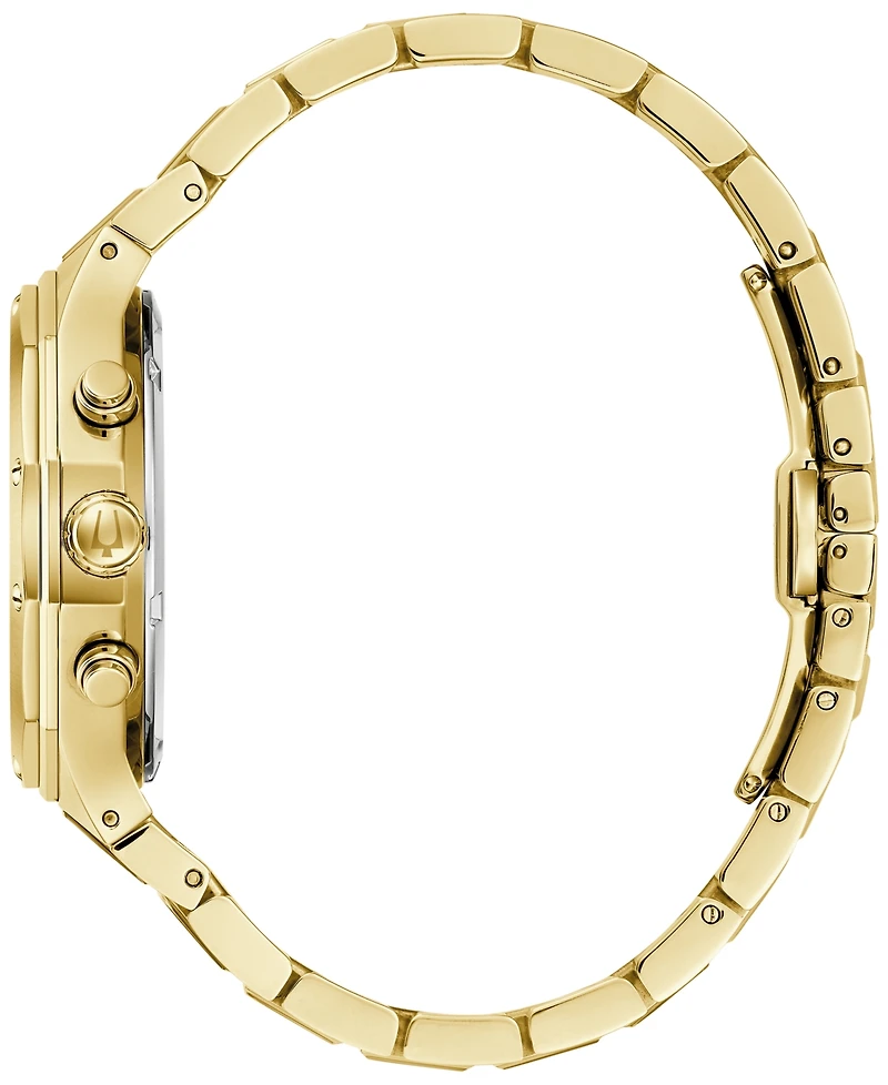 Bulova Men's Prestige Chronograph Gold-Tone Stainless Steel Bracelet Watch 40mm