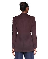 Avec Les Filles Women's Notched-Collar Blazer Coat