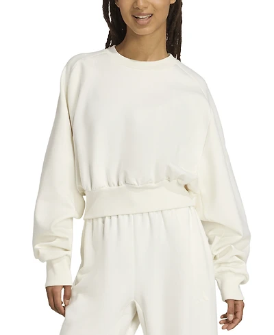 adidas Women's Soft Lux Relaxed Crewneck Sweatshirt