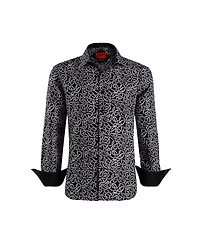 Elie Balleh Big Boys Slim Fit Swirl Print Button-Down Shirt