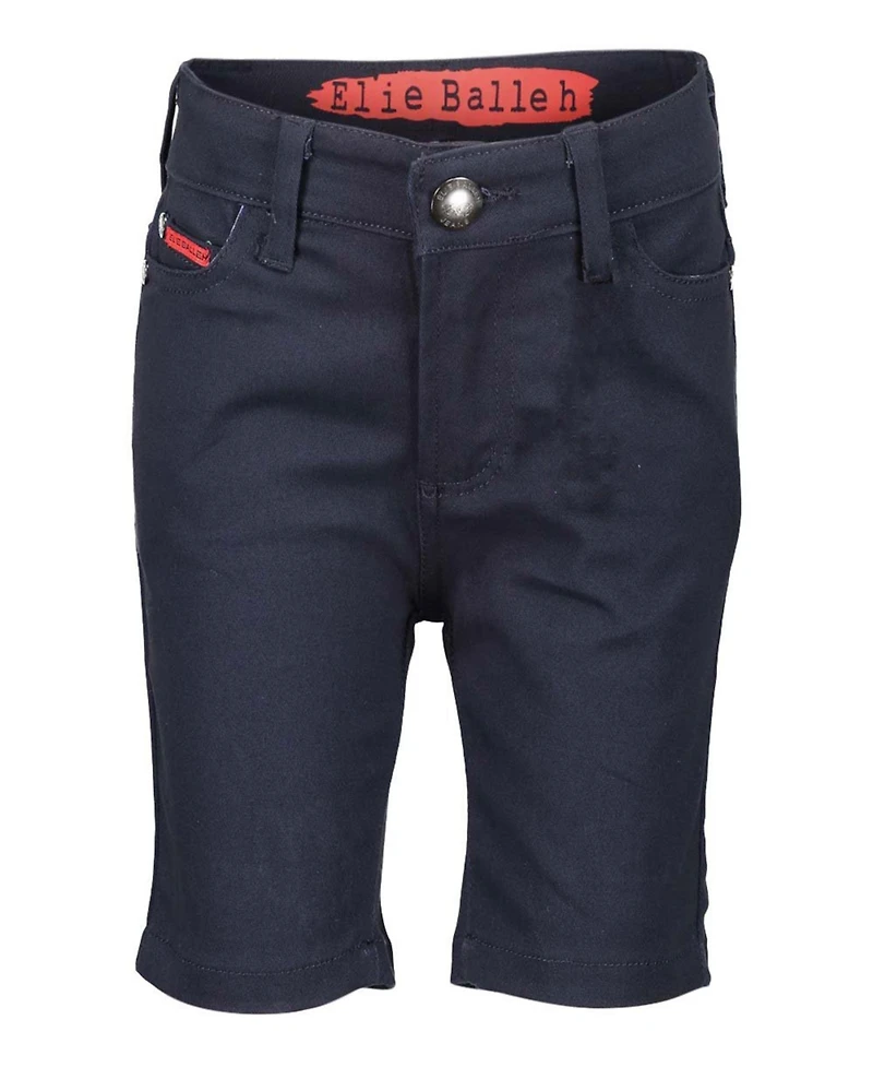 Elie Balleh Big Boys Navy Cotton Twill Short