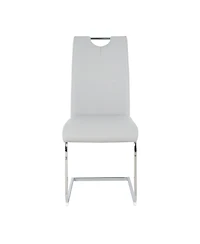 Streamdale Furniture Set of 4 Modern Faux Leather Dining Chairs
