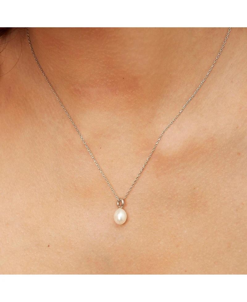 Spero London Treasures Baroque Seed Pearl Pendant Sterling Silver Necklace