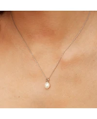 Spero London Treasures Baroque Seed Pearl Pendant Sterling Silver Necklace
