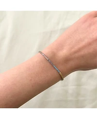 Spero London Pastel Color Colourful Sterling Silver Tennis Bracelet