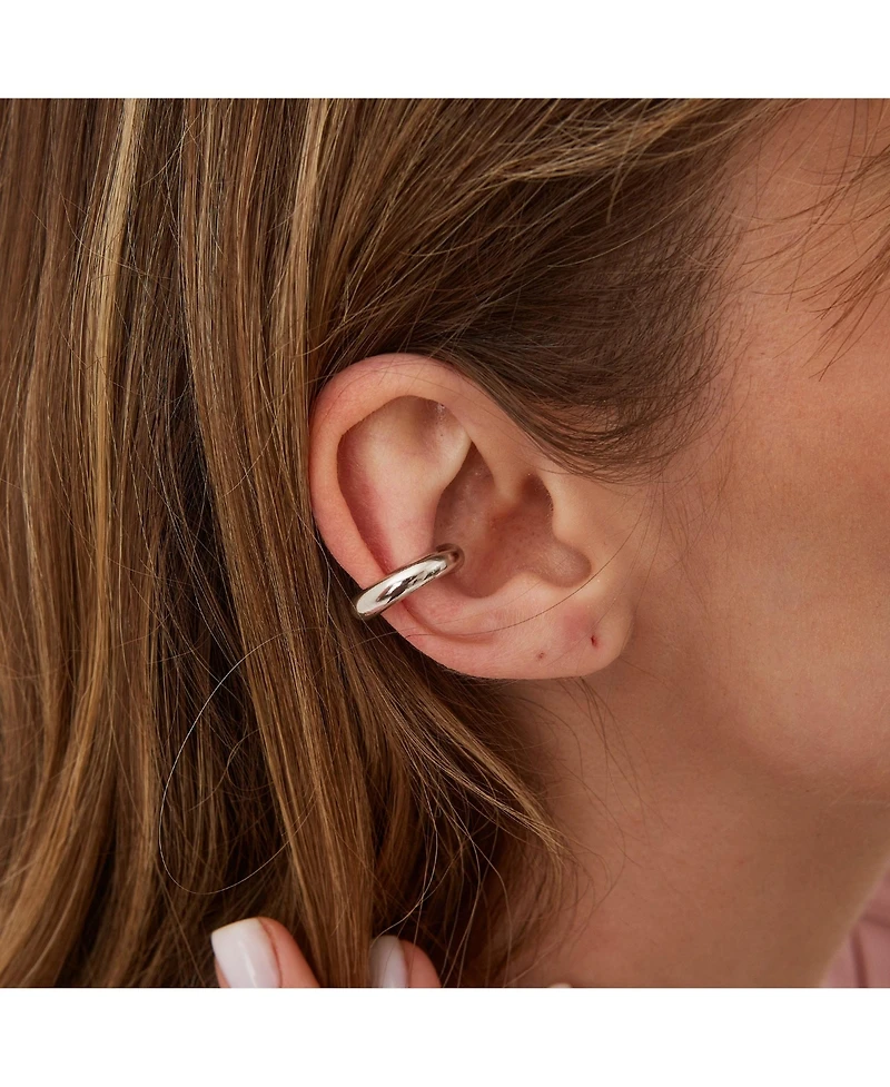 Spero London Chunky Sterling Silver Ear Cuff No Piercing 1 Piece