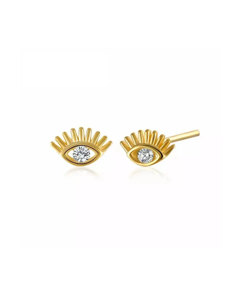 Spero London Eye Stud Earrings Sterling Silver