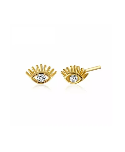 Spero London Eye Stud Earrings Sterling Silver
