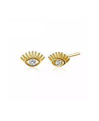 Spero London Eye Stud Earrings Sterling Silver