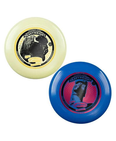 Wham-o Frisbee Heavyweight 200g, 11 Inch Long Distance and Durable Disc for Outdoor Activities, Stable Flying for Family Fun - 2 Pack