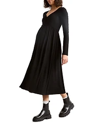 Hatch Collection Maternity The Softest Rib Nursing Friendly Dress